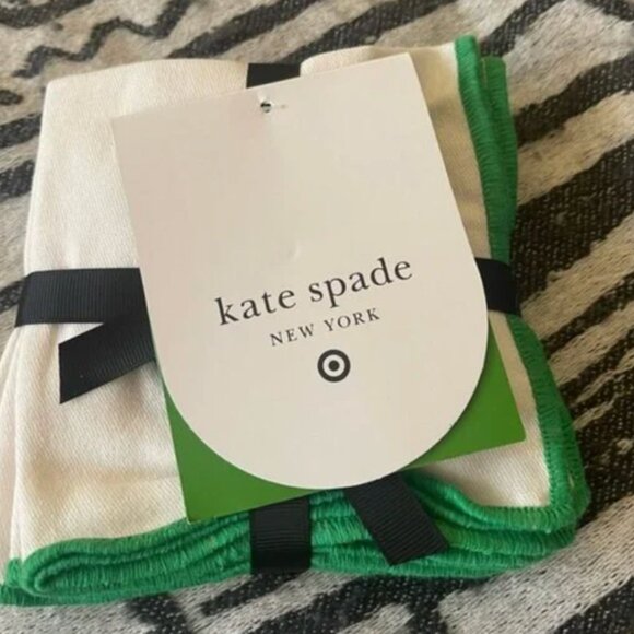 Kate Spade New York x Target 4-Piece Embroidered Cocktail Napkin Set nwt - Picture 3 of 4